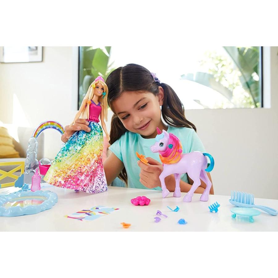 バービー バービー人形 GTG01 Barbie Dreamtopia Unicorn Pet Playset with Barbie Princess Doll, Unicornの画像