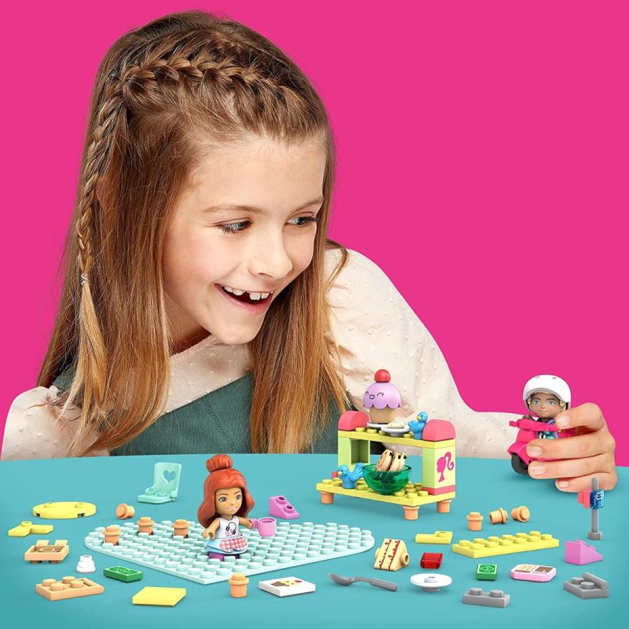 メガブロック バービー 組み立て GWR32 Mega Barbie Toy Building Set, Bakery with 1