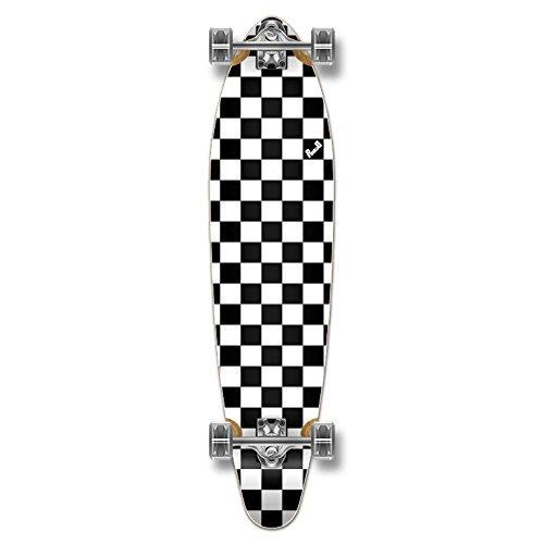 ロングスケートボード スケボー 海外モデル GCKT001 Yocaher Blank/Checker Complete Kicktail Sk