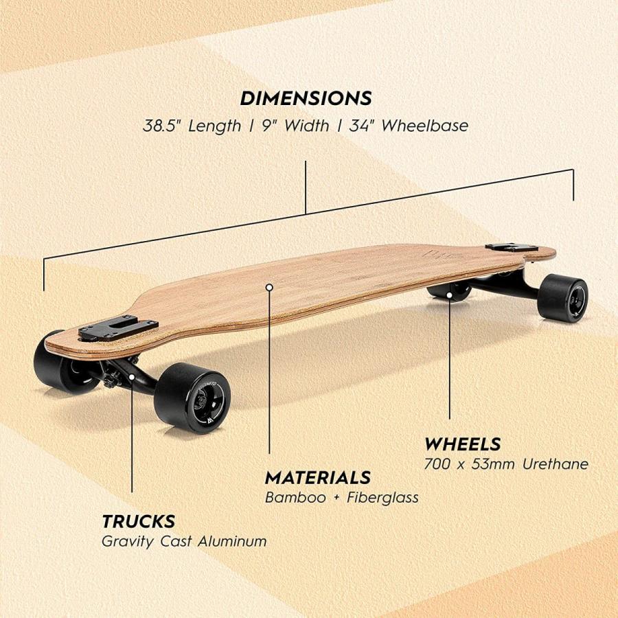 マグネート ロングスケートボード スケボー O4HHTOV50L Longboards Bamboo Longboards