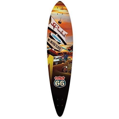 ロングスケートボード スケボー 海外モデル Rte66-Diner Yocaher Route 66 Series Skateboard Lon