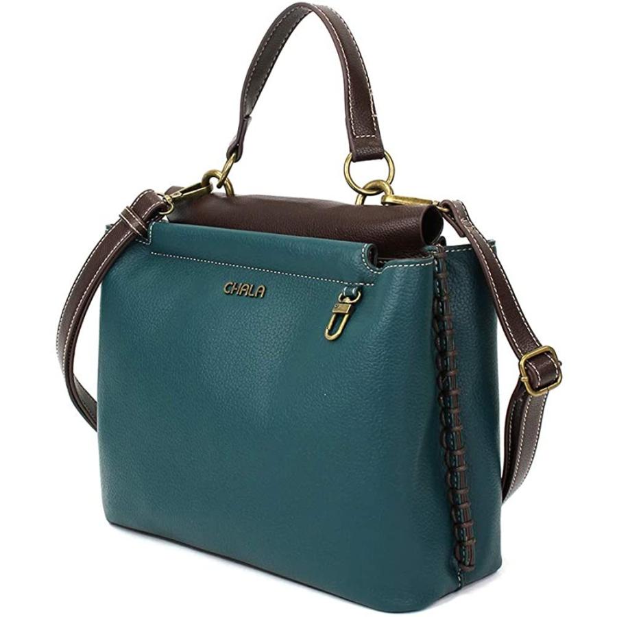 chala バッグ パッチ S848TU7 CHALA Charming Satchel with Adjustable Strap - Mini Keychain Turtle - Turquo_1