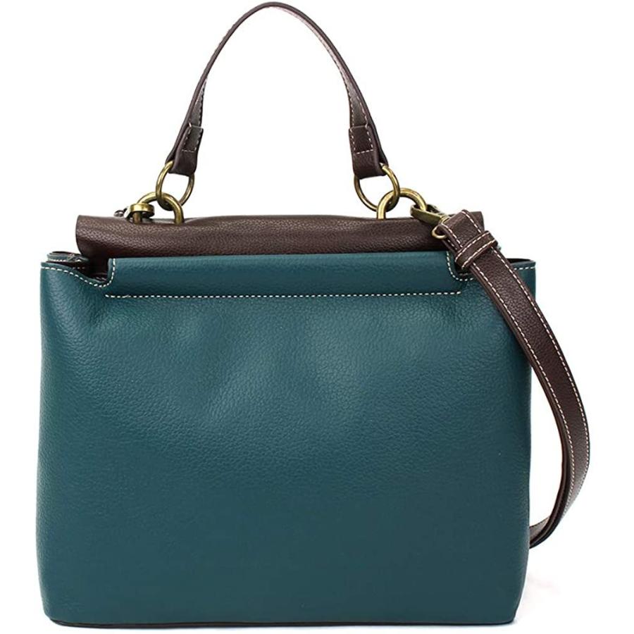 chala バッグ パッチ S848TU7 CHALA Charming Satchel with Adjustable Strap - Mini Keychain Turtle - Turquo_2