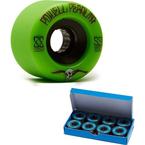 ウィール タイヤ スケボー Powell Peralta G-Slides 59mm 85A Green Skateboard Wheels with CCS ABEC 7 B