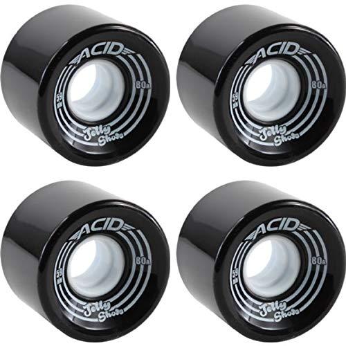 ウィール タイヤ スケボー Acid Chemical Wheels Jelly Shots Black Skateboard Wheels - 59mm 80a (Set o