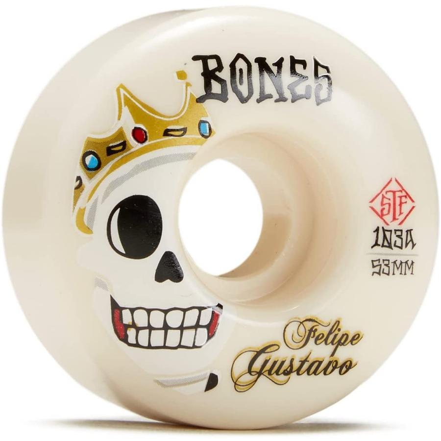 業務用卸値 ウィール タイヤ スケボー Bones Gustavo Notorious 103a V1 Standard Stf Skateboard Wheels 53mm 純正公式 Www Uma Or Ug