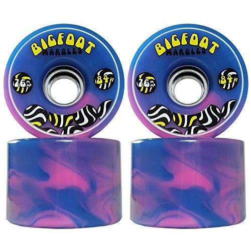 ウィール タイヤ スケボー BF-76SW-BL/PN Bigfoot Marbles Swirl, Blue/Pink, 76mm