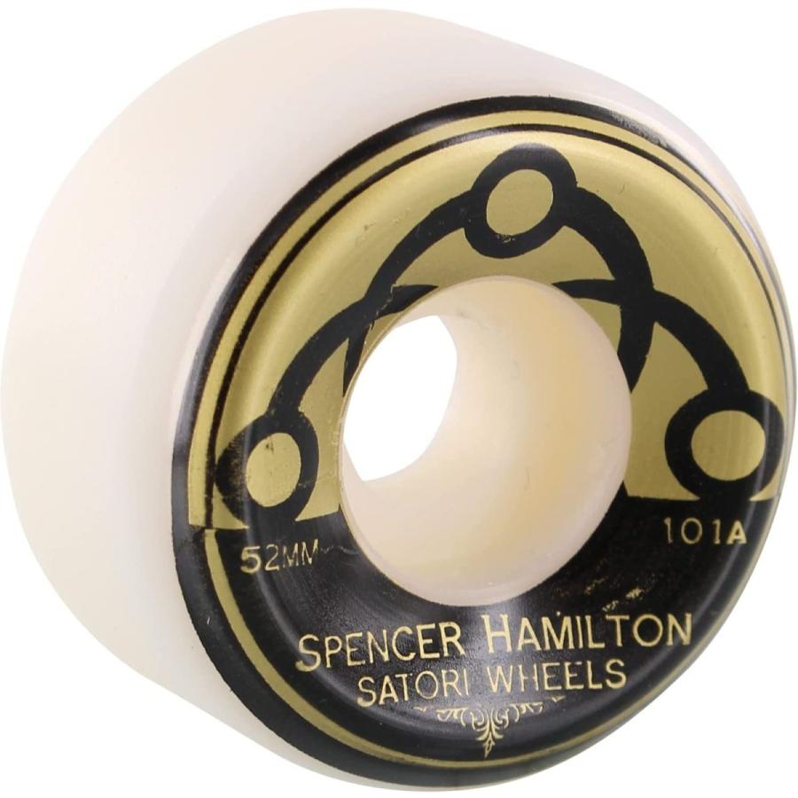 ウィール タイヤ スケボー Satori Movement Spencer Hamilton Gold Elephant White Skateboard Wheels - 5_1