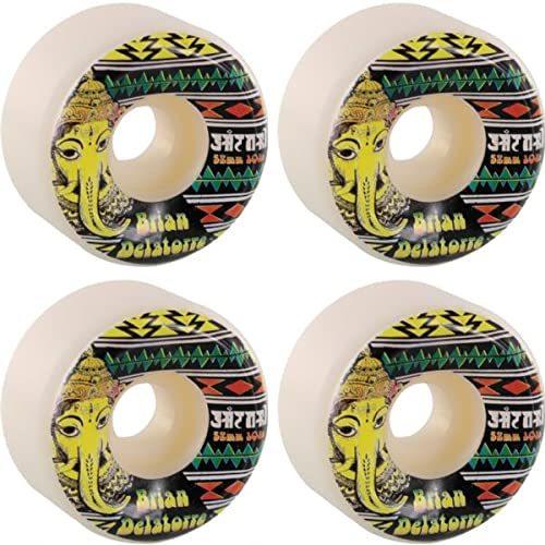 ウィール タイヤ スケボー Satori Movement Brian Delatorre Ganesh White Skateboard Wheels - 52mm 101a