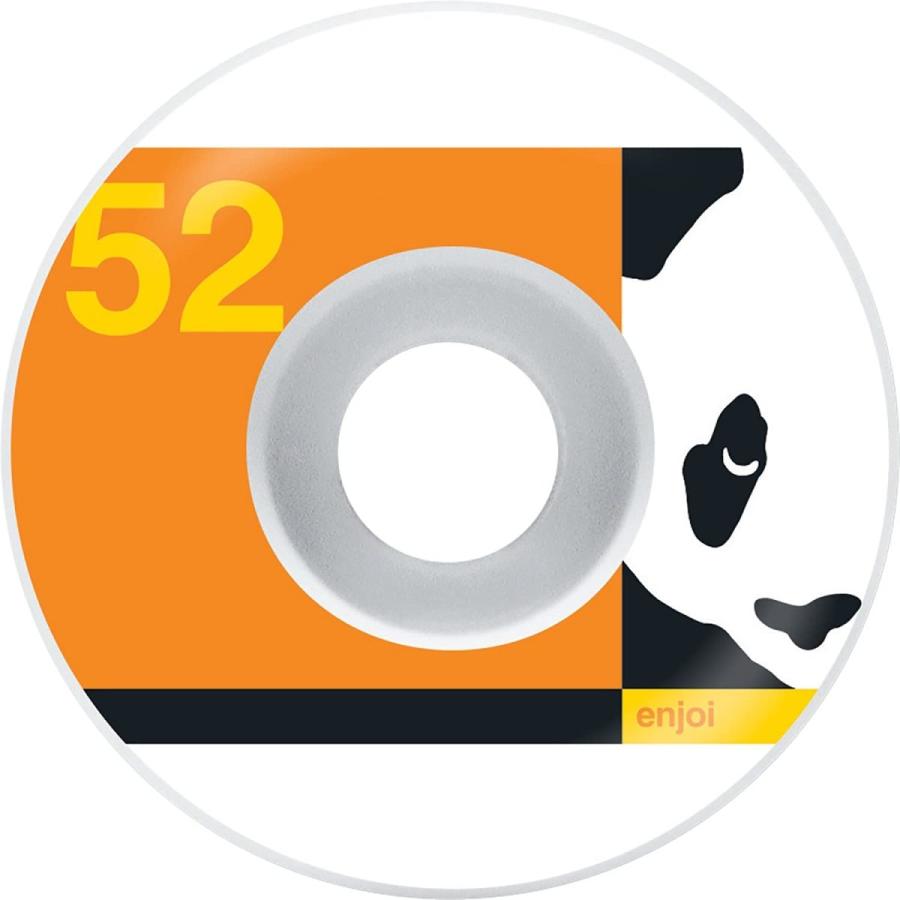 ウィール タイヤ スケボー Enjoi Skateboards Box Panda White/Orange Skateboard Wheels - 52mm 99a (Set_1