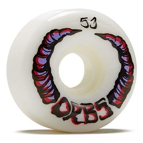 ウィール タイヤ スケボー Welcome Orbs Apparitions Round 99A Skateboard Wheels - White - 53mm