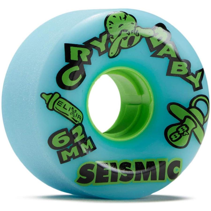 京都 店 ウィール タイヤ スケボー Seismic Crybaby 84a Longboard Wheels Opaque Blue Elixer 62mm ご購入 Www Uma Or Ug