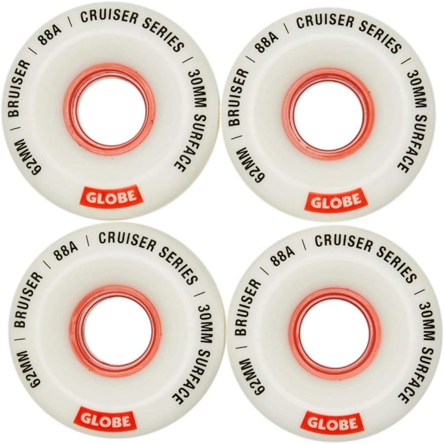 ウィール タイヤ スケボー 10125016 Bruiser - White/Red/62