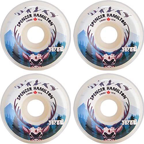 ウィール タイヤ スケボー Satori Movement Spencer Hamilton Canada White Skateboard Wheels - 54mm 101