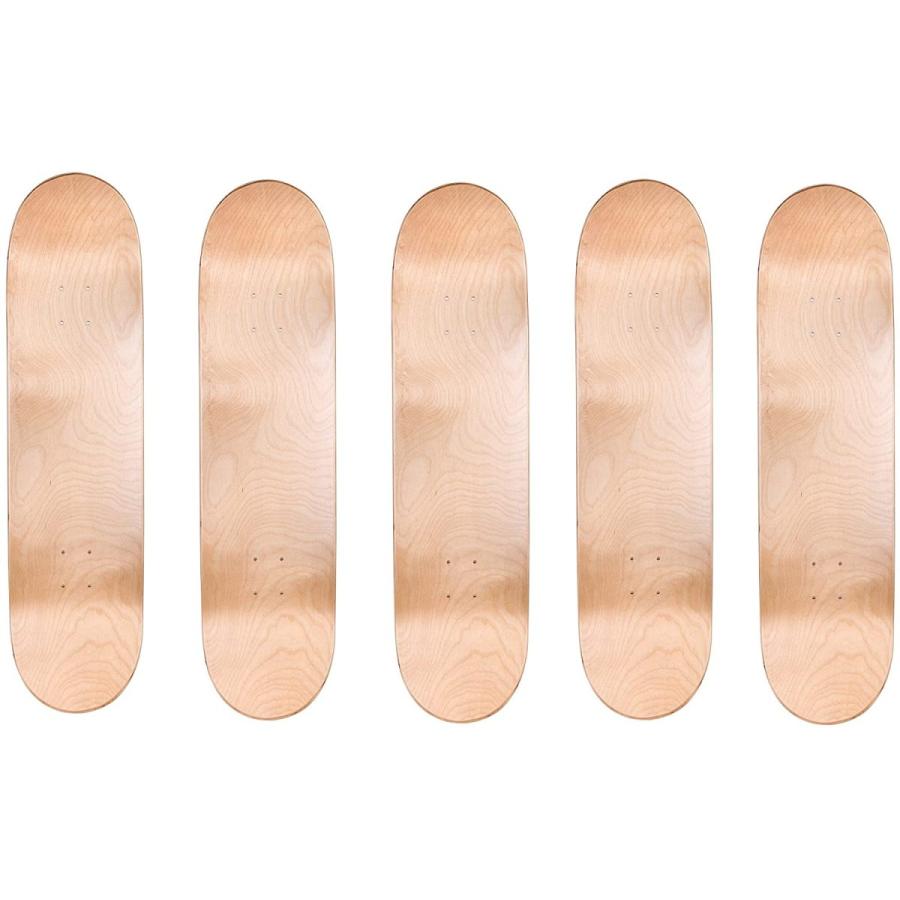 デッキ スケボー スケートボード Cal 7 Blank Maple Skateboard Decks (Bundle of 5) (7.75 Inch, Natu