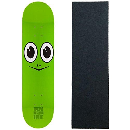 甲板 スケボー 滑るゲーム盤 Alien Workshop Toy Machine Skateboard Deck Turtle FACE 7.75\" Blac" デッキ、パーツ-スケートボード