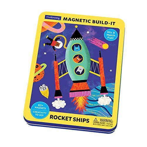 ボードゲーム 英語 アメリカ 9780735363823 Mudpuppy Rocket Ships Magnetic Build-It Game ? Magnetic