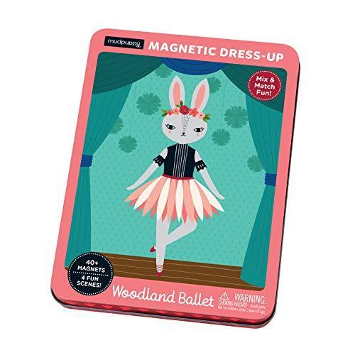 ボードゲーム 英語 アメリカ 355766 Mudpuppy Woodland Ballet Magnetic Dress-up, Multicolor (73535766
