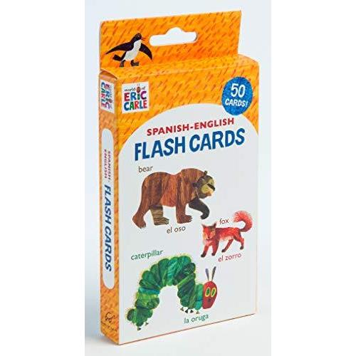 ボードゲーム 英語 アメリカ 9781452165356 Chronicle Books, Flash Cards Eric Carle Spanish English