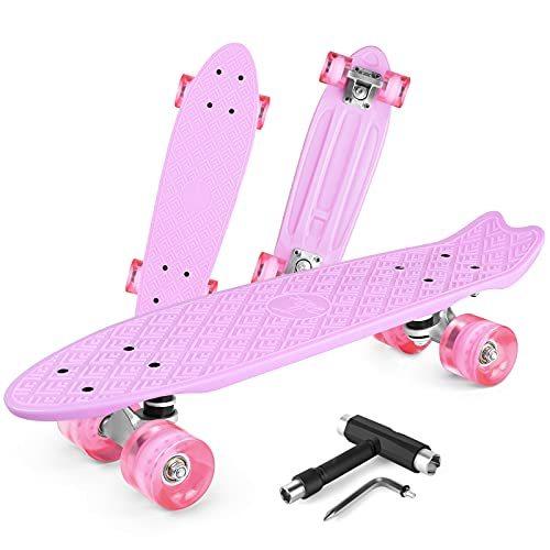 スタンダードスケートボード スケボー 海外モデル BELEEV 22 inch Skateboards for Kids, Crui
