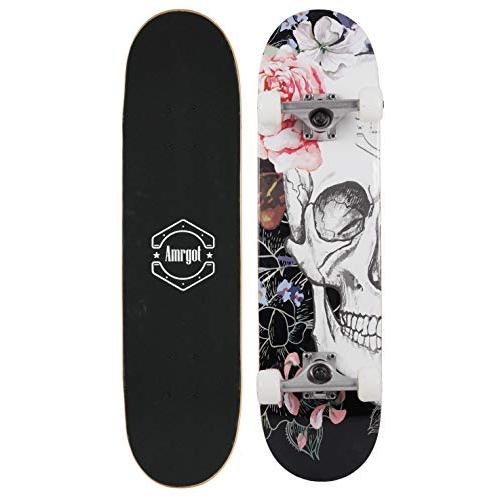 スタンダードスケートボード スケボー 海外モデル 0999 Amrgot Skateboards for Beginners，31