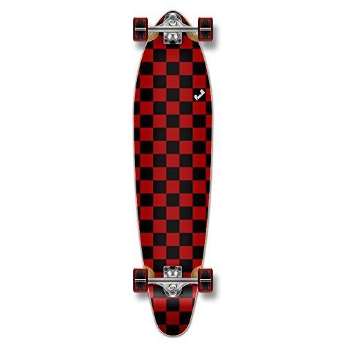 ロング滑るゲーム盤 スケボー 外国で模範例 GCKT001 Yocaher Blank/Checker Complete Kicktail Sk スケートボード-スポーツ