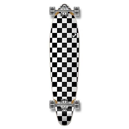 ロング滑るゲーム盤 スケボー 外国で模範例 GCKT001 Yocaher Blank/Checker Complete Kicktail Sk ストリート系スポーツ-デッキ、パーツ