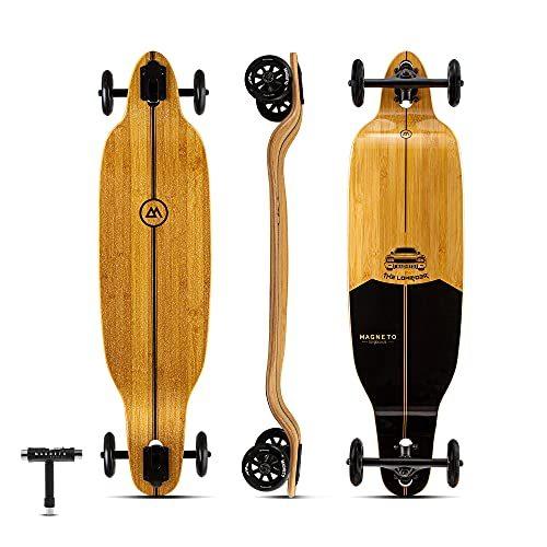 マグネート ロング滑るゲーム盤 スケボー Low Glider Clear Magneto Drop-Through Longboard Sk