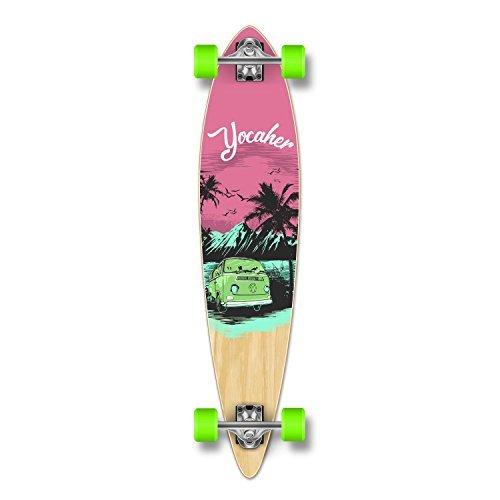 ロング滑るゲーム盤 スケボー 外国で模範例 GCPT105 Yocaher Complete Pintail Longboard Skatebo デッキ、パーツ-スポーツ-スケートボード