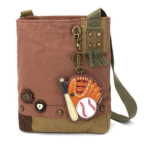 chala バッグ パッチ Chala Women Handbag Patch Crossbody - Baseball - Mauve