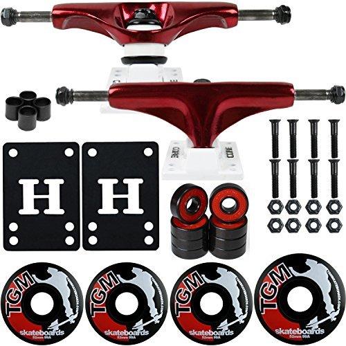 ウィール タイヤ スケボー Core Skateboard Package 5.0\" Metallic Red/White Trucks 52mm Black Wheels"