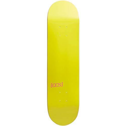 デッキ スケボー スケートボード CCSLogoDecks [CCS] Logo Skateboard Deck Yellow 8.50\"