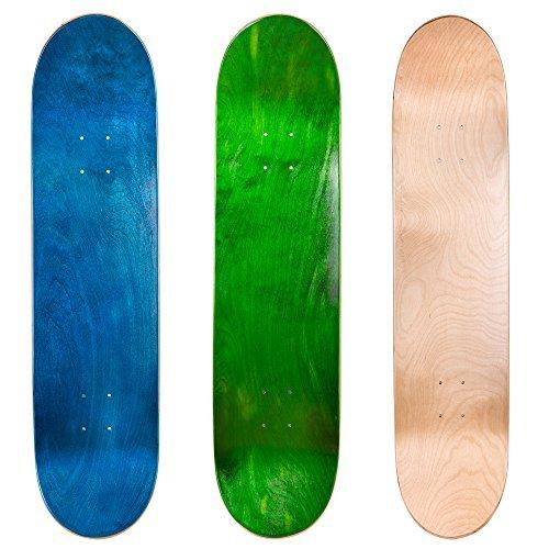 デッキ スケボー スケートボード C7-1D775-BB-GG-N Cal 7 Blank Maple Skateboard Decks (Blue， Green，