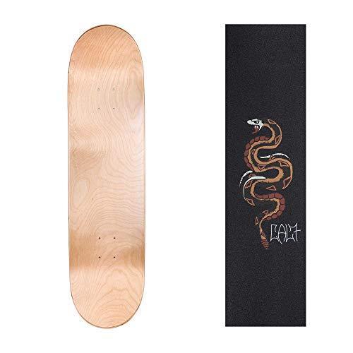 デッキ スケボー スケートボード C7-1D825-N*C7-G2G-Snake Cal 7 Natural Skateboard Deck with Graphi