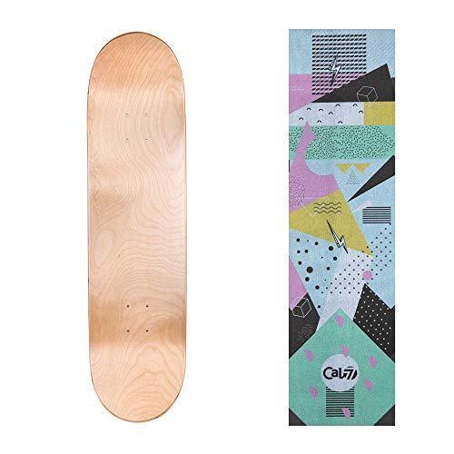 デッキ スケボー スケートボード C7-1D850-N*C7-G2G-Hella Cal 7 Natural Skateboard Deck with Graphi
