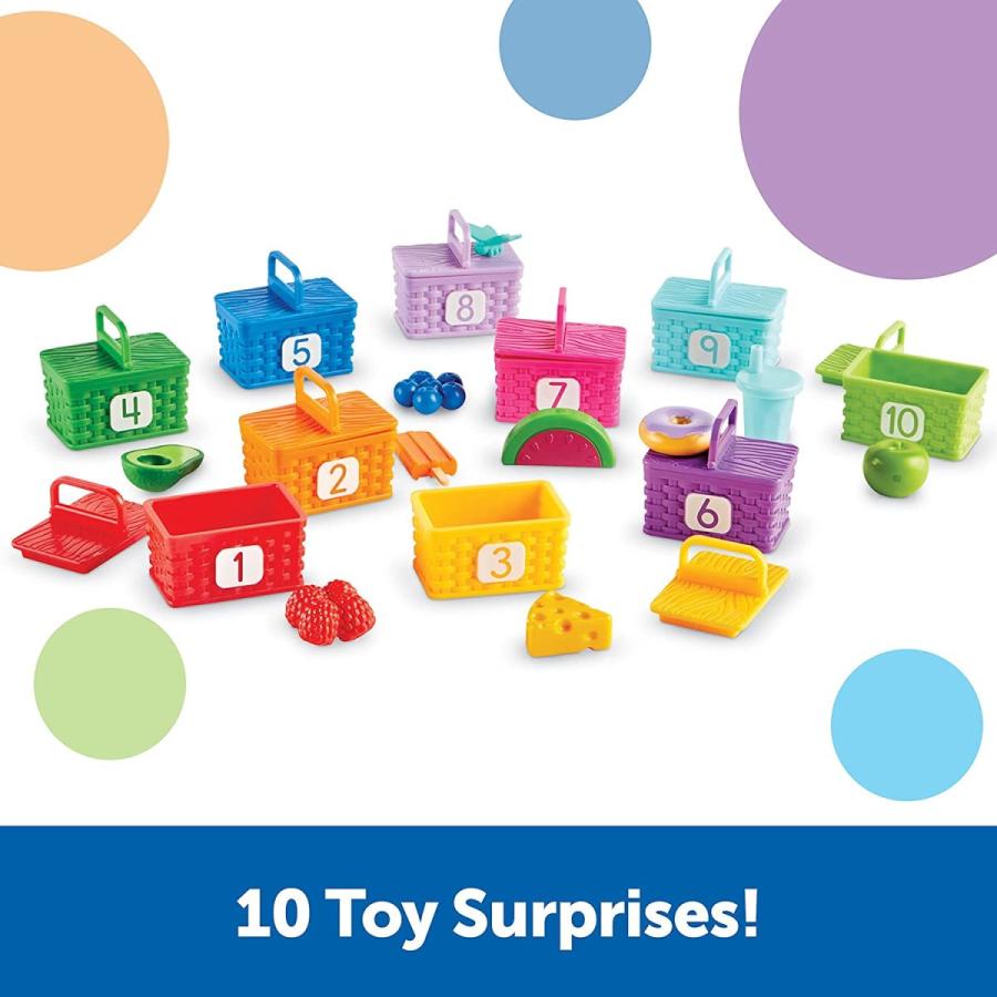 最大10%OFFクーポン 知育玩具 パズル ブロック LER6810 Learning Resources Sorting Surprise Picnic Baskets， Toddler Sortin