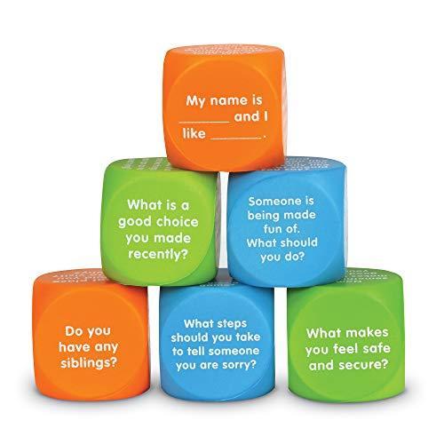 知育玩具 パズル ブロック LER6369 Learning Resources Let's Talk Cubes， Social Emotional & Speech The