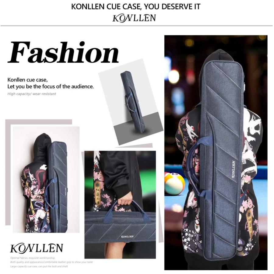 海外輸入品 ビリヤード KONLLEN 3x4 Oxford Cloth Pool Cue Case
