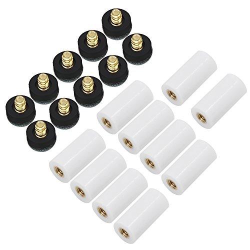 海外輸入品 ビリヤード US_TIP004 OCR 10Pcs 13mm Soft Grey Cue Tips Billiard Replacement Screw-on Tips