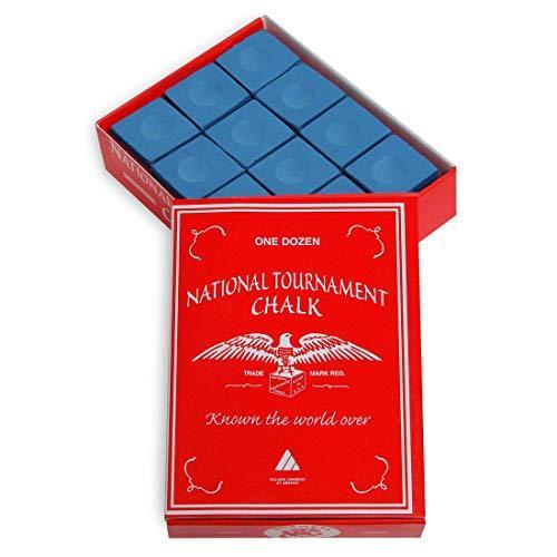 海外輸入品 ビリヤード Silver Cup National Tournament Pool cue Billiard Premium Chalk - ONE Dozen (Bl