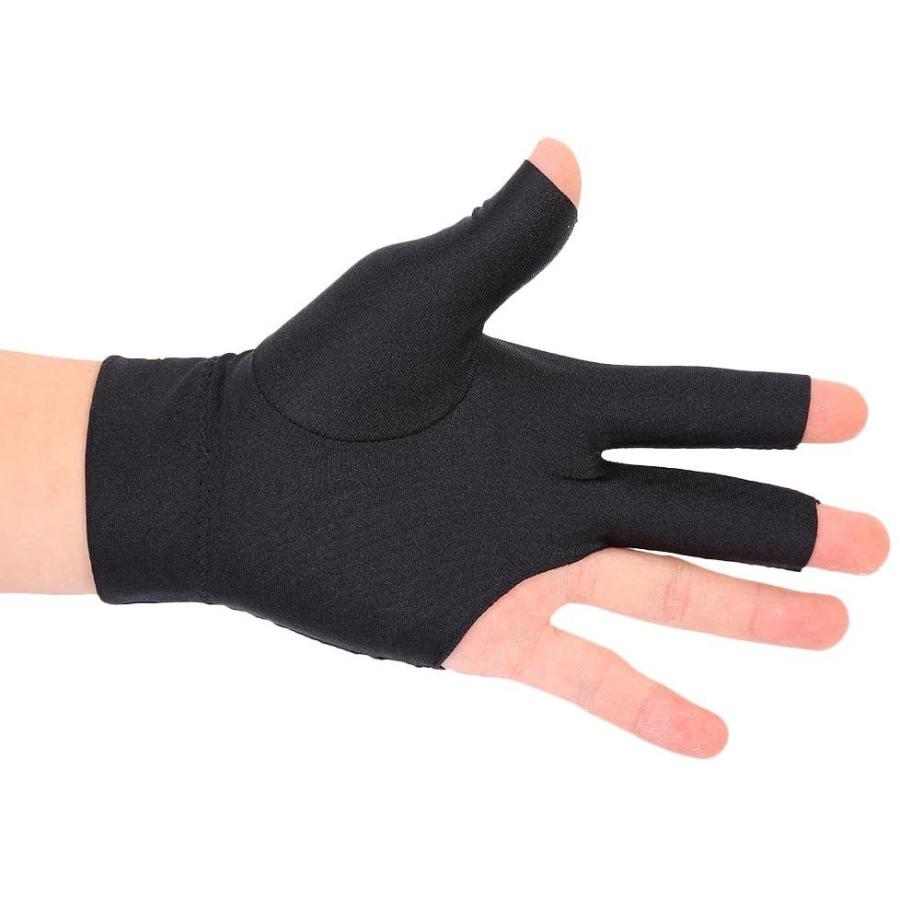 海外輸入品 ビリヤード Billiards Glove 2 PCS Snooker Shooter Cue Pool Gloves Left Hand Open 3 Finger_1