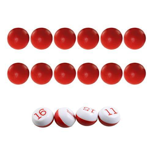 海外輸入品 ビリヤード TPEAPKP-1S ITROLLE Tally Peas 1 Set Red and White Plastic Tally Balls for Pea