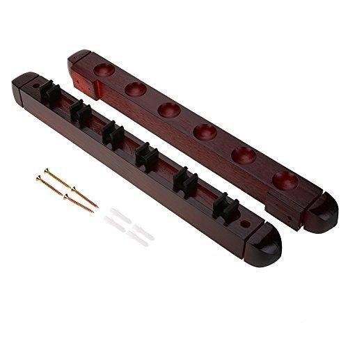 海外輸入品 ビリヤード Tbest Pool Cue Rack Wall Mounted Holder，Pool Cue Stick Holder，Wall Mount Wood