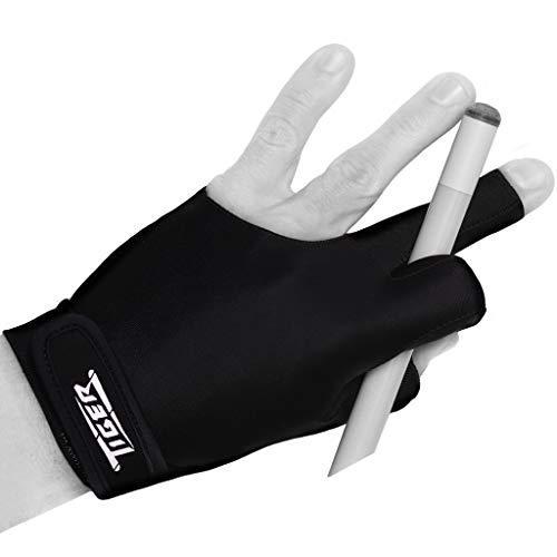 海外輸入品 ビリヤード Tiger-X Billiard Glove - Black - for Left Hand (Large)