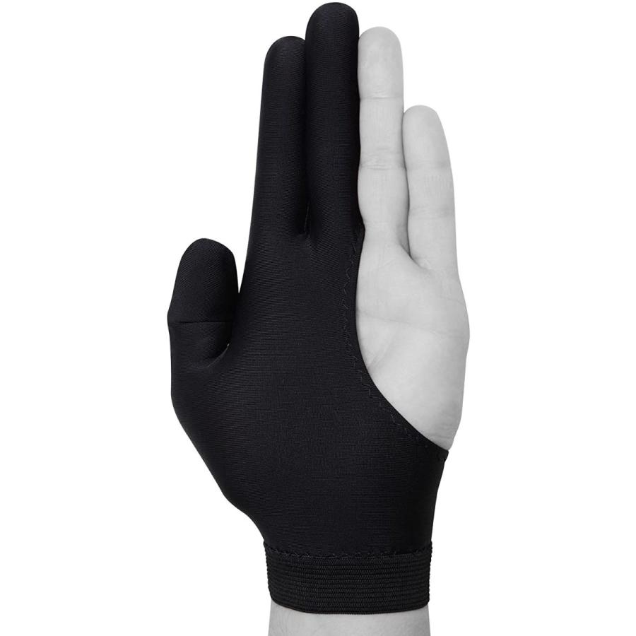 海外輸入品 ビリヤード 窶散nknown Fortuna Billiard Glove Classic - for Left Hand - Black - with Str_2