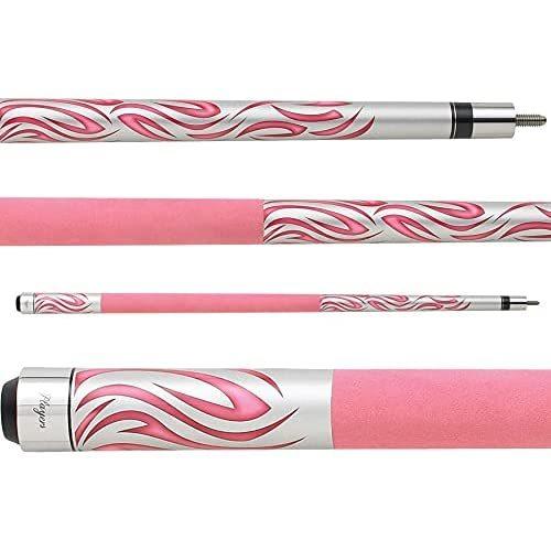 海外輸入品 ビリヤード F-2780 Players Flirt F-2780 Orion Silver Kandy with Pink Tribal Flames Cue， 21_5