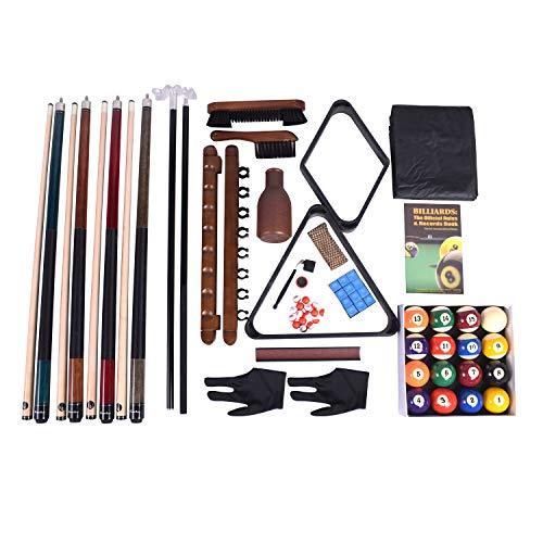 海外輸入品 ビリヤード Gamesun Pool Table Premium Billiard 20 Pieces Accessory Kit, Pool Cue Sticks B
