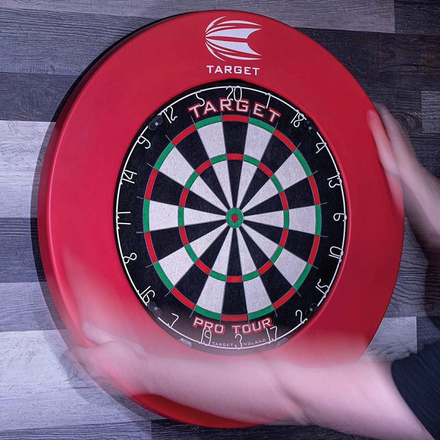 海外輸入品 ダーツ ダーツボード 109075 Target Darts Pro Tour Printed Surround Red｜maniacs-shop｜03