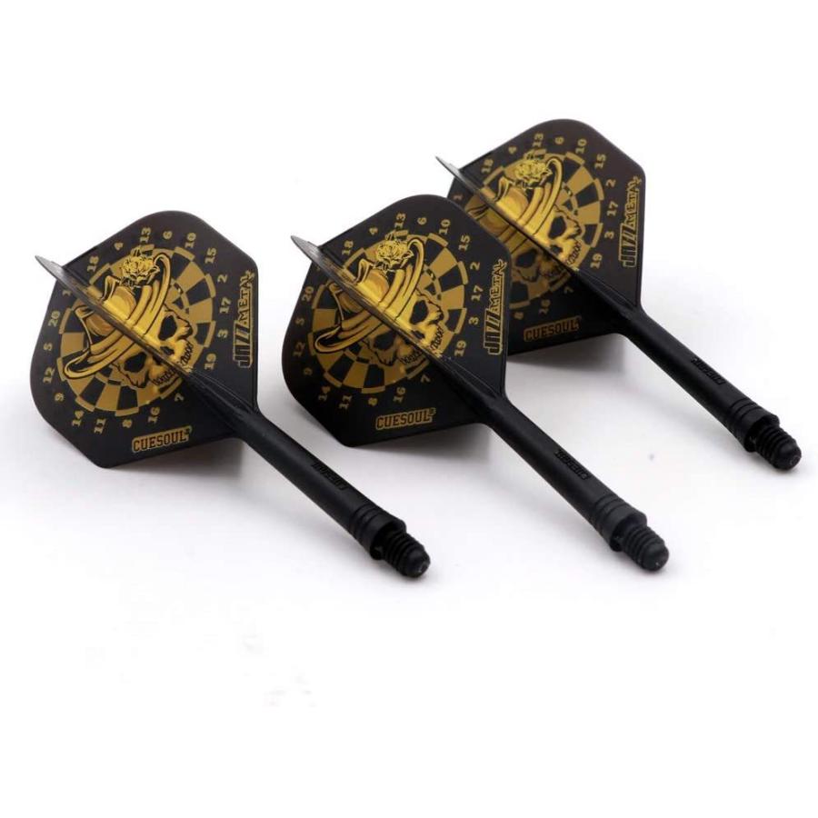 海外輸入品 ダーツ フライト CUESOUL Jazz-Metal Integrated Dart Shaft and Flights for Steel tip Dartの画像