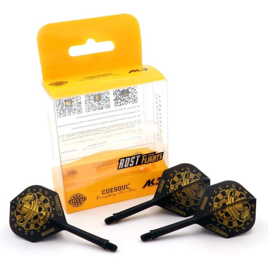 海外輸入品 ダーツ フライト CUESOUL Jazz-Metal Integrated Dart Shaft and Flights for Steel tip Dartの画像